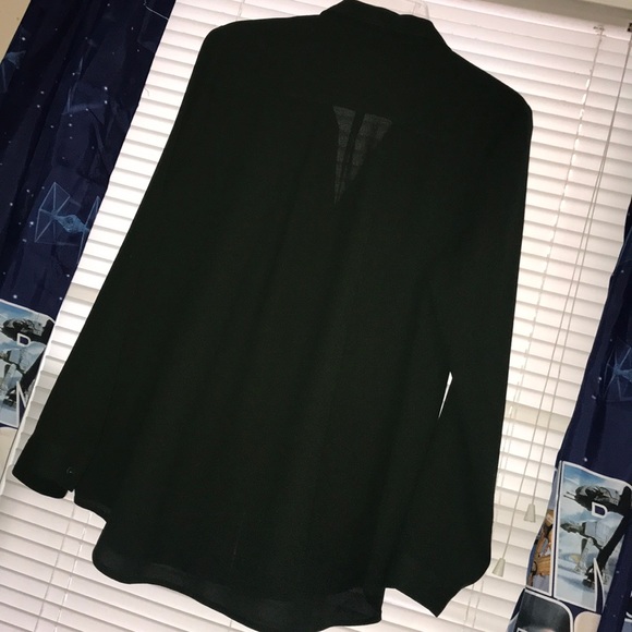 J. Jill hunter green blouse, size Medium - Picture 3 of 5